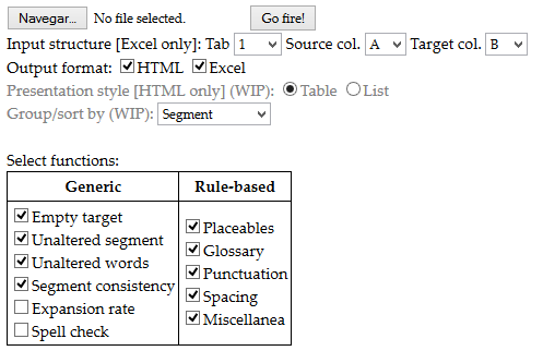 GUI options
